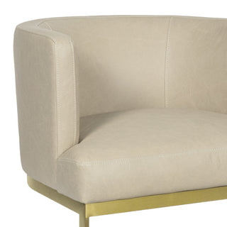 Owen Leather Dining Chair, Cappuccino