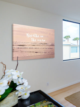 "Breathe in the Ocean" Print on Canvas by Sylvia Cook