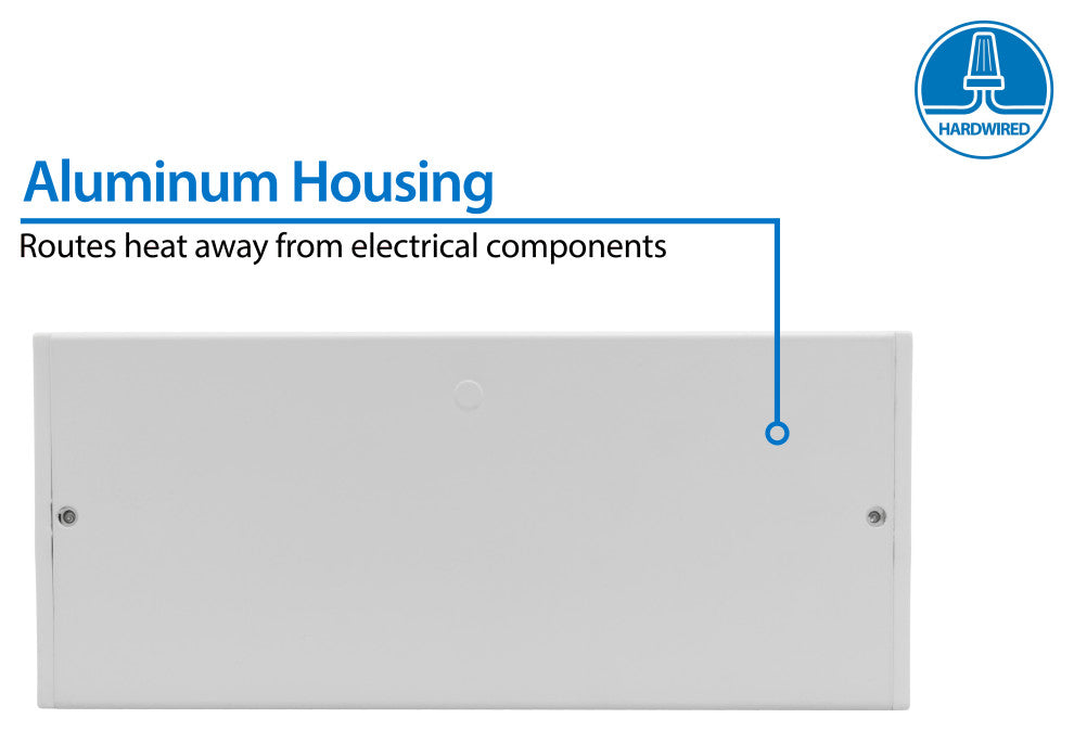 NUC-5 Series Selectable LED Under Cabinet Light, White, 8