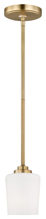Windom Mini Pendant in Satin Brass