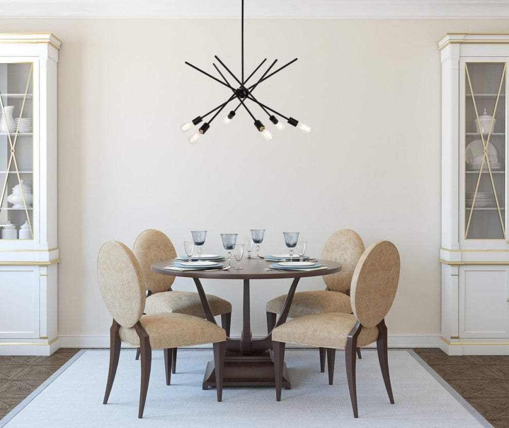 Alfie 6-Light Pendant, Black