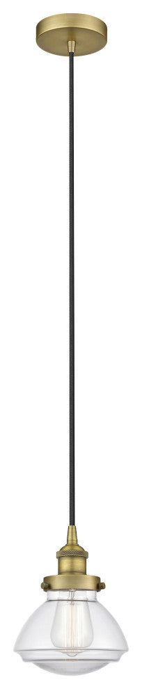 Innovations 616-1PH-BB-G322 1-Light Mini Pendant, Brushed Brass
