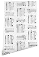 Deny Designs Bianca Green Weapons Mass Creation White Wallpaper, White, 2'x8'