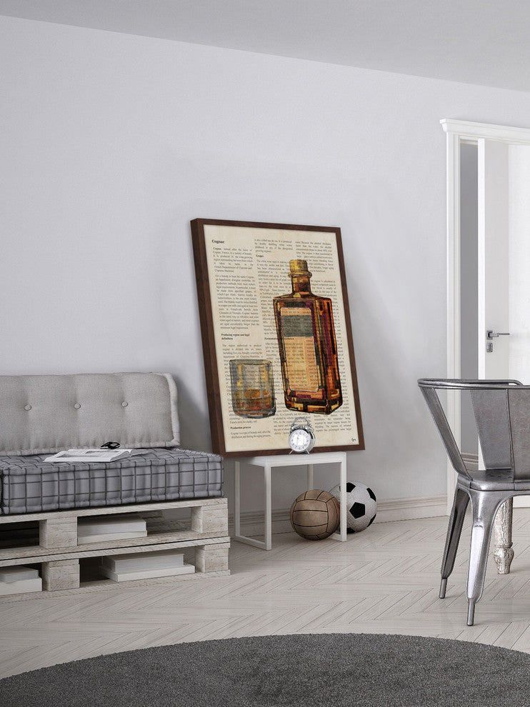 "Cognac History" Framed Painting Print, 12"x18"