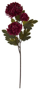 Nearly Natural 29" Chrysanthemum Artificial Flower, Set of 12, Rust