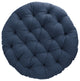 Noble Gray Indoor Sunbrella Spectrum Indigo Round Papasan Cushion
