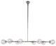 Elegant Lighting Leda Collection Chandelier, Polished Nickel