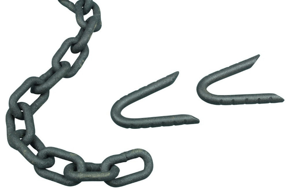 Cast Iron Cannonball Weight Gate Closer Latch Colonial Design and 5 Feet Chain