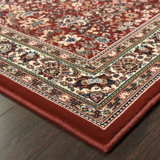 Oriental Weavers Ariana Collection Red/Ivory Oriental Indoor Area Rug 8' SQR