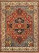 Pasargad Home Serapi Collection Hand-Knotted Rust Wool Area Rug, 11'10"x15'2"