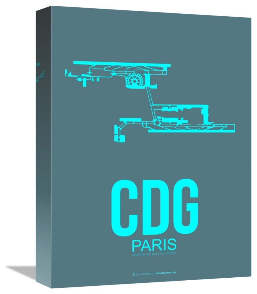 "CDG Paris Poster 1" Fine Art Print