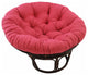 44" Solid Twill Papasan Cushion, Fits 42" Papasan Frame, Berry Berry