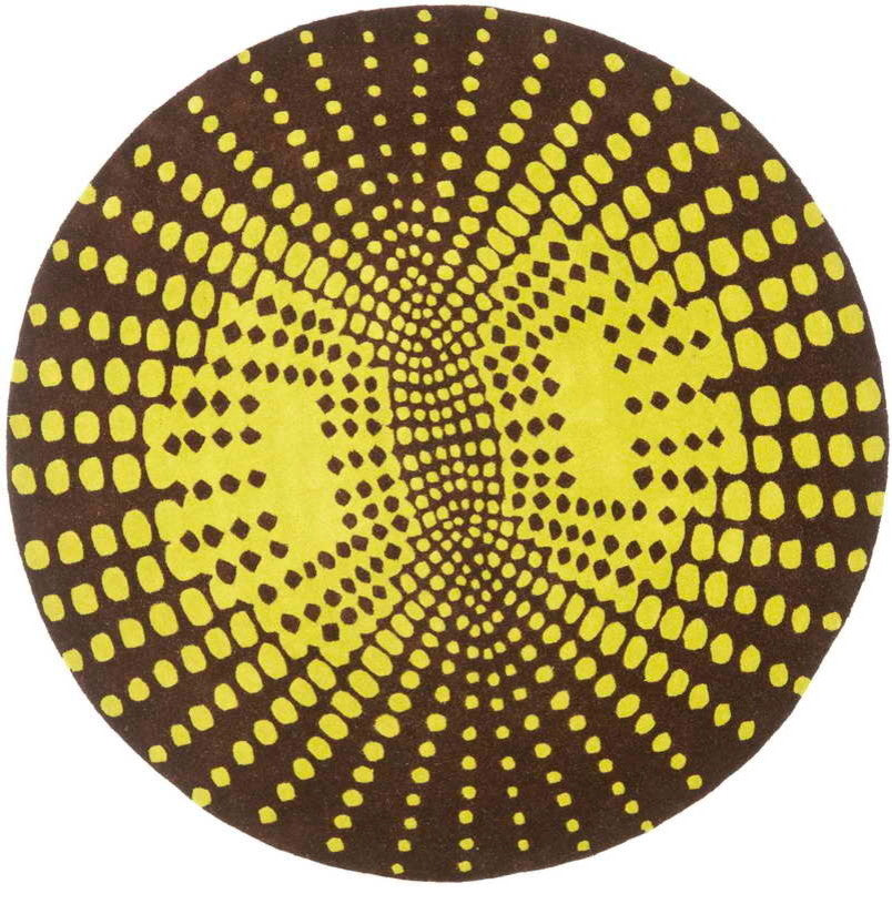 Safavieh Soho Soh769B Rug, Brown/Green, 6'0"x6'0" Round