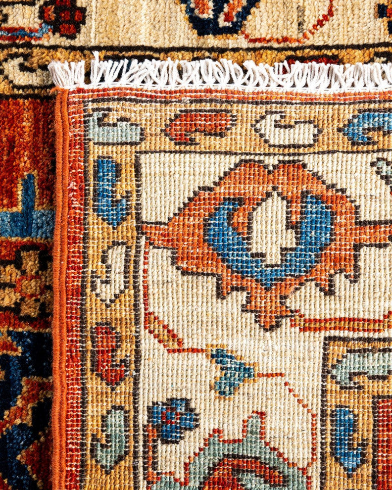 Serapi One-of-a-Kind Hand-Knotted Runner Rug Orange, 2' 8" x 8' 2"