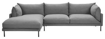Jamara Sectional Charcoal Left