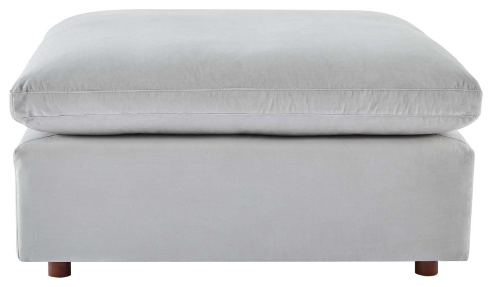 Sectional Sofa Set, Velvet, Gray, Modern, Living Lounge Hotel Hospitality