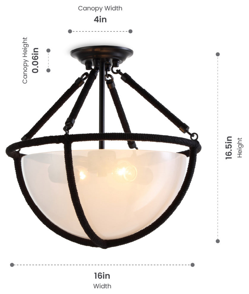 Voyager 2 Light Ceiling Light Matte Black