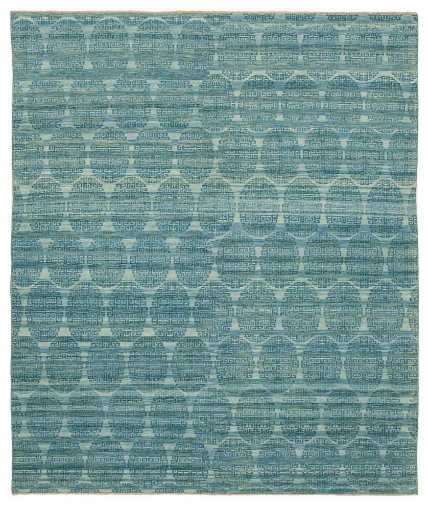 Rug N Carpet - Handmade Oriental 8' 4" x 9' 10" One-of-a-Kind Oushak Area Rug