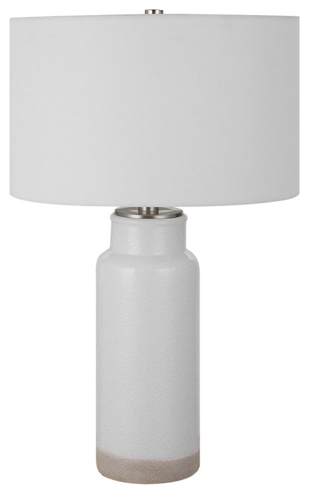 Uttermost Albany White Farmhouse Table Lamp 30038