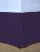 Cottonpure Colors Sustainable Cotton Bed Skirt, Fig, Twin