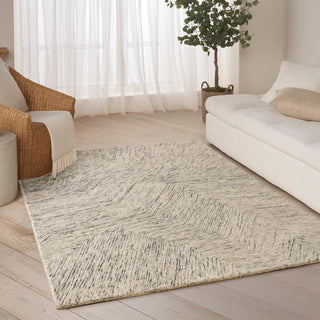 DKNY Pure Angles 3'9" x 5'9" Grey Modern Indoor Rug