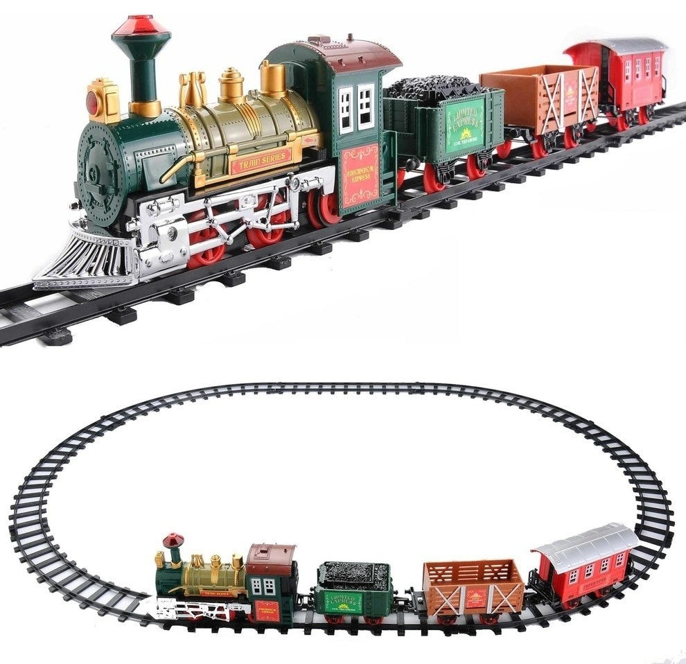 12-Piece Battery Operated Animated Continental Train Set With Sound