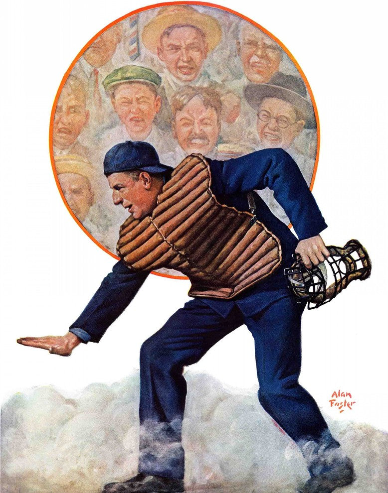 "Safe at the Plate" Painting Print on Canvas by Alan Foster