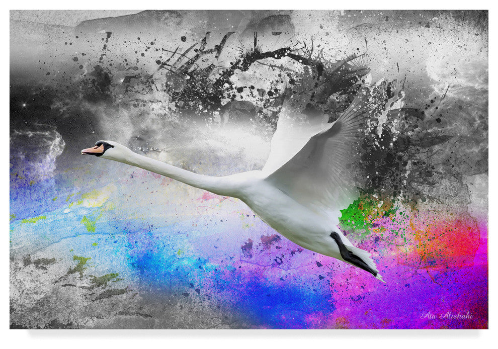 "Black And White To Color" by Ata Alishahi, Canvas Art, 22"x32"