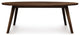 Catalina, 16.75" Oval Coffee Table, Natural Walnut Finish