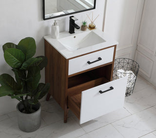 Beatrice 24" Bathroom Vanity, Matte White
