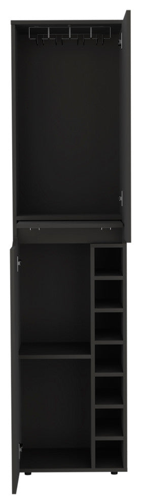 DEPOT E-SHOP Haora Bar Cabinet, Black