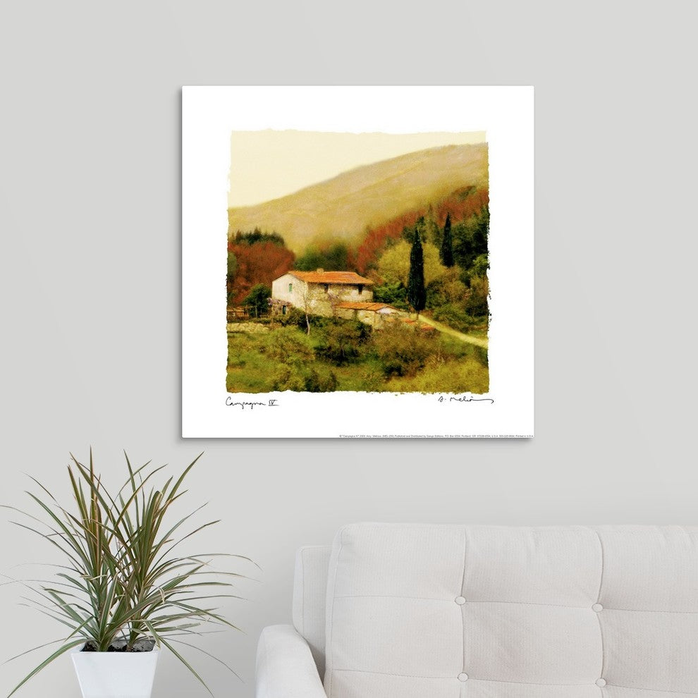 Campagna IV Wrapped Canvas Art Print, 24"x24"x1.5"
