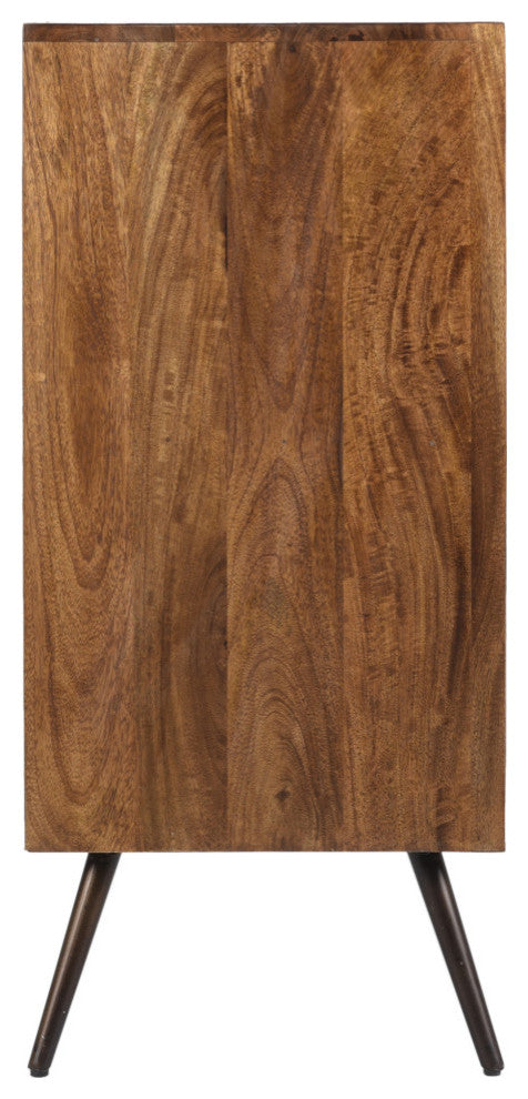 Burlington Mid-Century Modern Handcrafted Mango Wood Sideboard