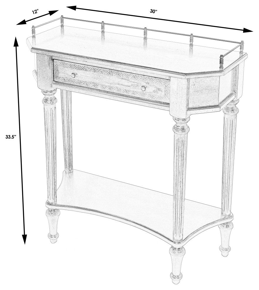 Butler Charleston Cherry Console Table, Beige