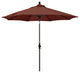 9' Bronze Collar Tilt Lift Fiberglass Rib Aluminum Umbrella, Olefin, Terrace Adobe