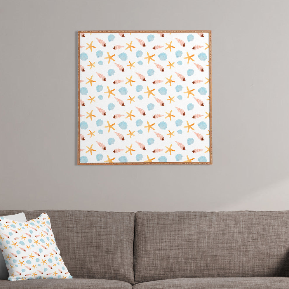 Deny Designs Wonder Forest Swept Ashore Framed Wall Art