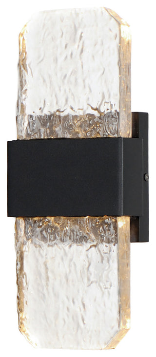 ET2 E30132 Rune 12" Tall LED Outdoor Wall Sconce - Black