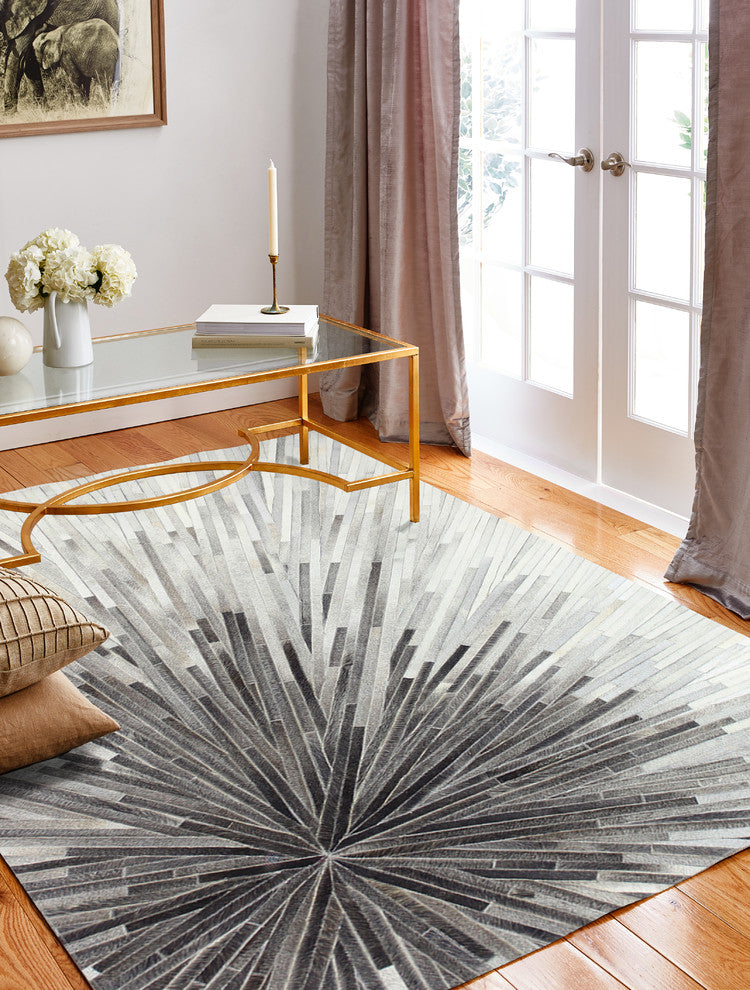 Bashian Mason Area Rug, Gray, 4X6
