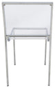 LeisureMod Modern Almeda Acrylic Dining Chair Clear