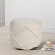 Solid Textured Decorative Diamond Pouf Ottoman