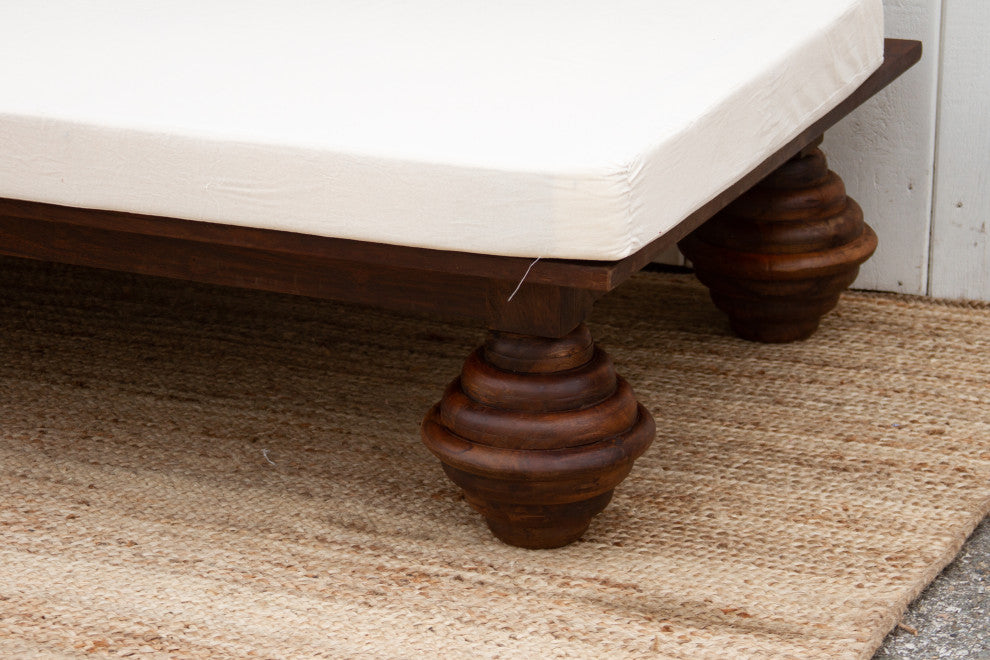Aged Brown Gulab Carved Sofa