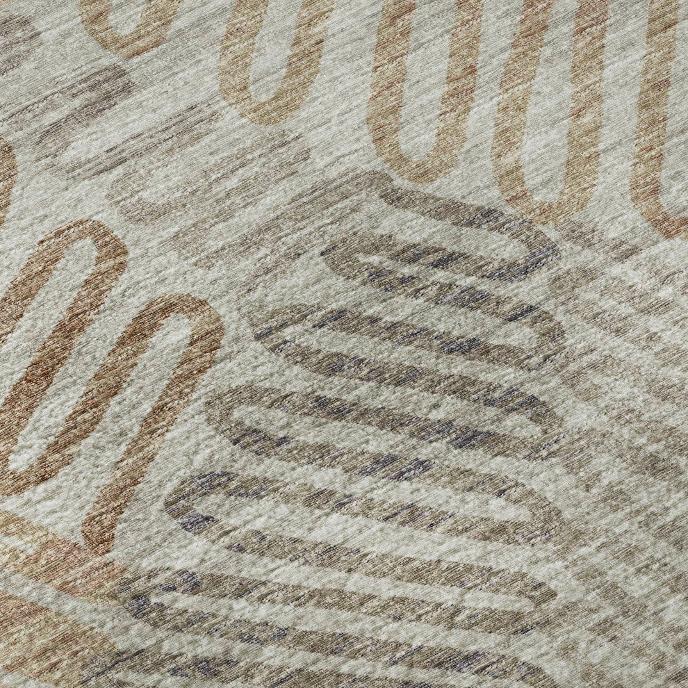 Addison Premium Washable Mayfield AMF117 Neutral 5' x 7'6" Rug