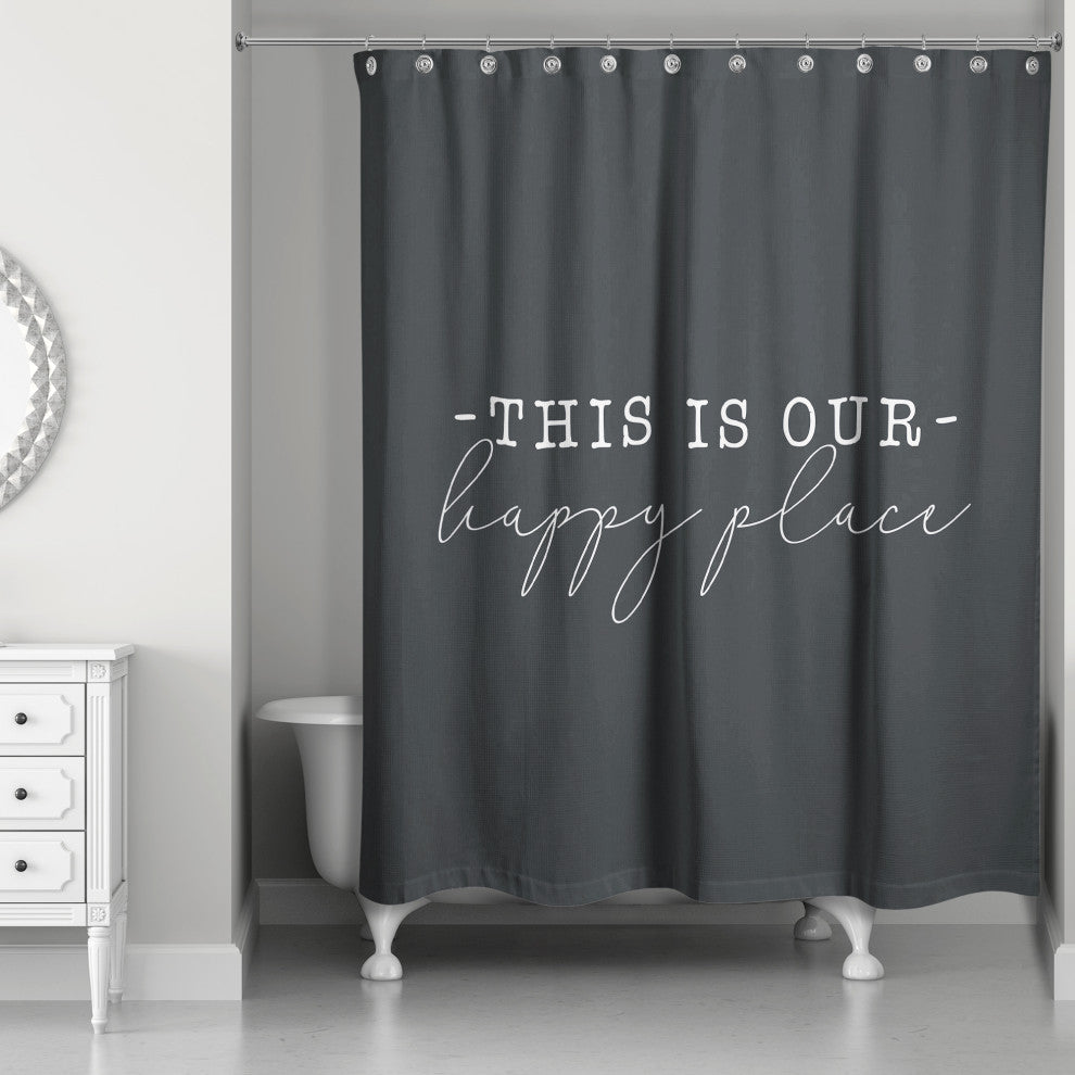 Happy Place 2 71x74 Shower Curtain