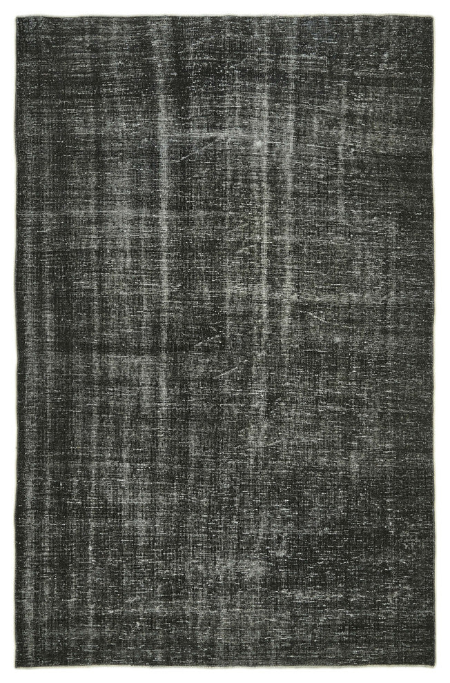 Rug N Carpet - Handwoven Turkish 6' 1'' x 9' 4'' Distressed Over-dyed Rug