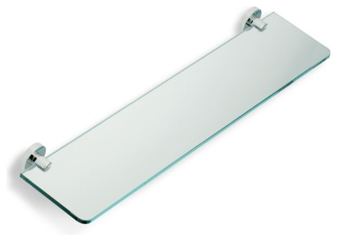Clear Glass Bathroom Shelf, Chrome