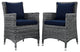 Summon 2-Piece Outdoor Patio Sunbrella Dining Set