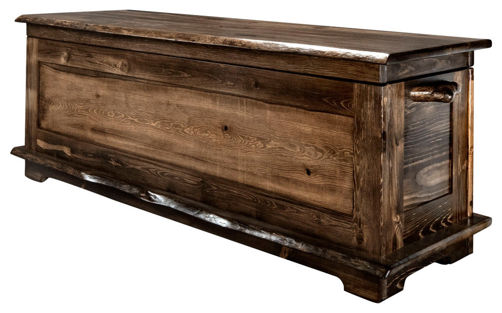 Big Sky Collection Live Edge, 4' Blanket Chest, Provincial Stain