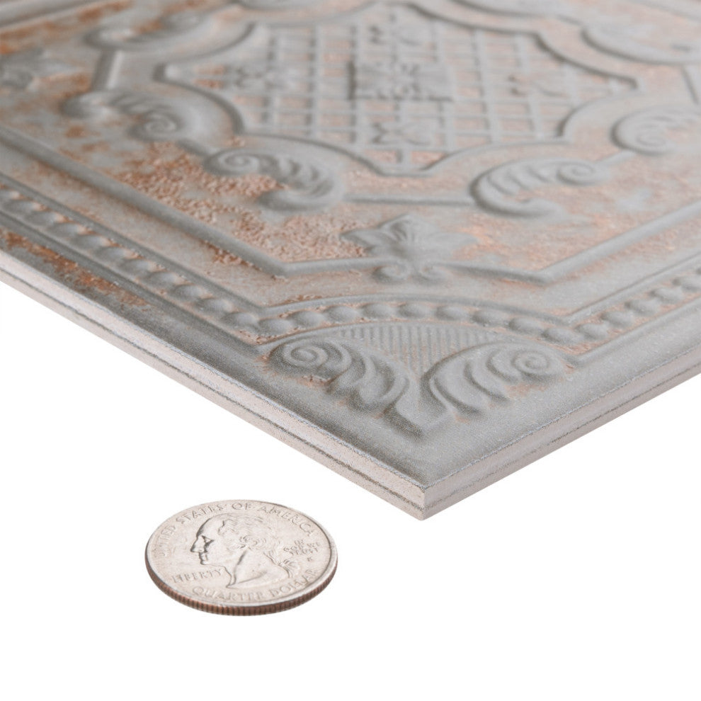 Fitz Charcoal Ceramic Wall Tile