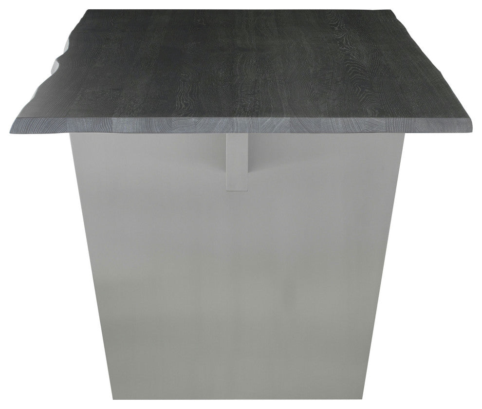 Aiden Oxidized Grey Wood Dining Table, HGNA573