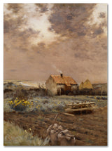 'Landscape, 1880' Canvas Art by Jean Cazin